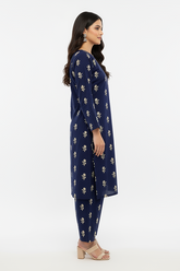 Khaddar Navy Tilla Set